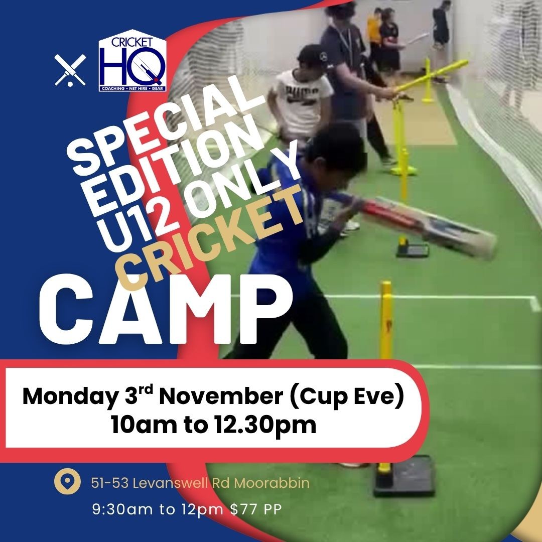 Special Edition U12 Cricket Camp